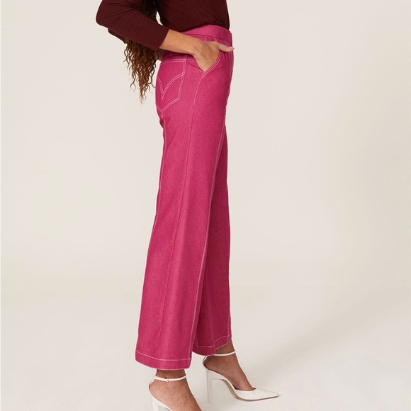 Thebe Magugu pink wide leg pants - Picture 3 of 5